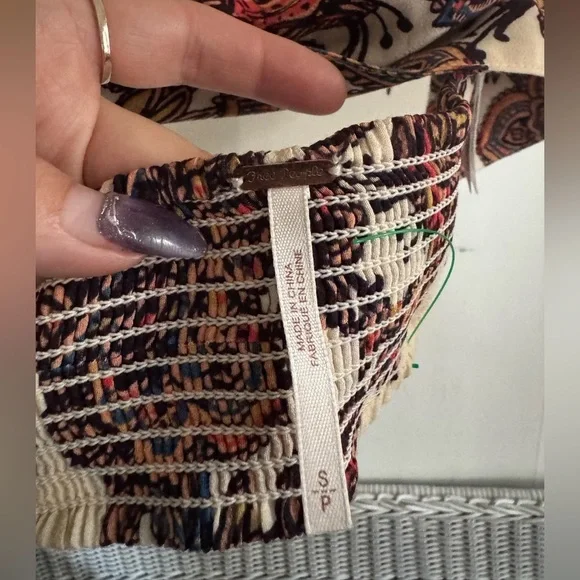 Free People Forever Young Multicolor Paisley halter Top - Picture 3 of 5